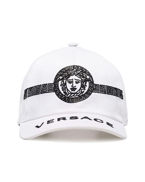 versace white cap|versace hat farfetch.